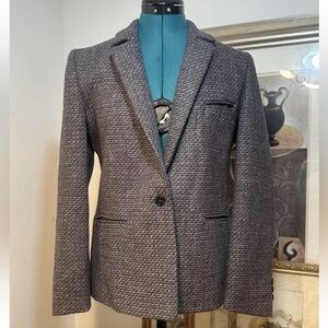 M.P.M. Originals Women’s Tweed Wool Lined Pockets Blazer Jacket Size 8